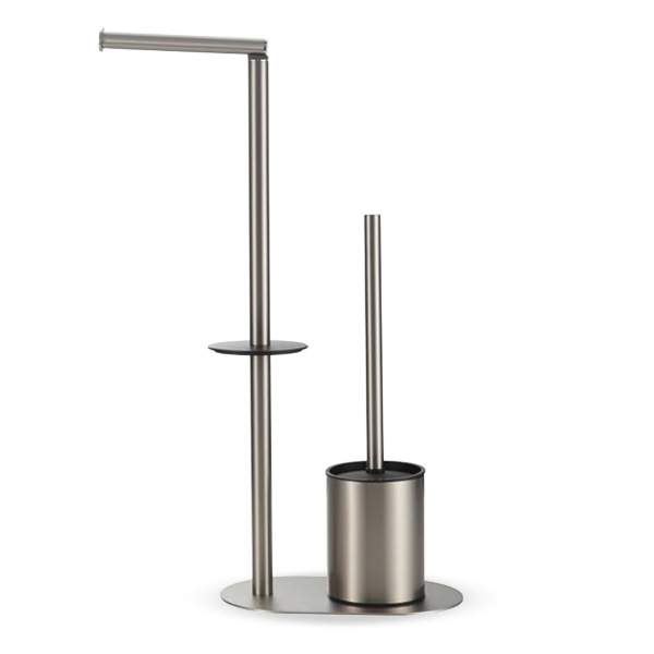 מעמד עם מתקן לנייר טואלט ומברשת לאסלה עגולה, דגם SH3026