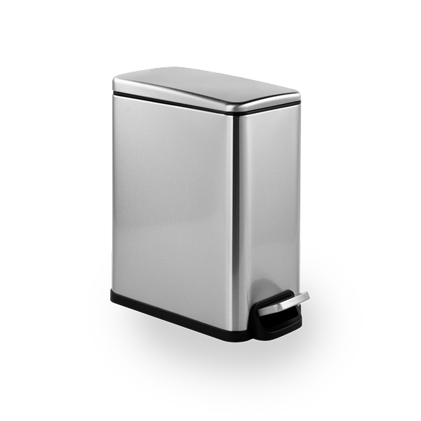 פח פדל מלבני רחב עם סגירה שקטה 6L, דגם G600