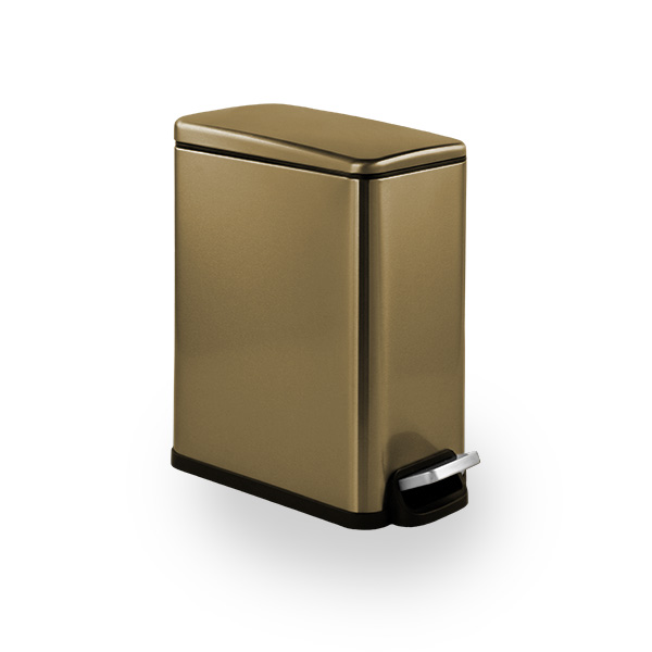 פח פדל מלבני רחב עם סגירה שקטה 6L, דגם G600