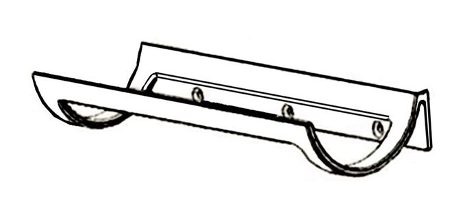 מתלה קמור לבקבוקי יין, תלייה לרוחב, דגם WR90