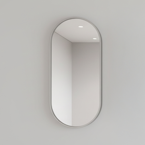 מראה אובלית עם מסגרת דקה, רוחב 600 מ"מ, דגם MO600