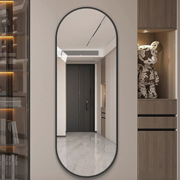 מראה אובלית עם מסגרת דקה, רוחב 700 מ"מ, דגם MO700