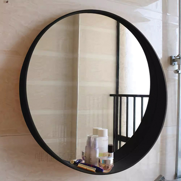 מראה עגולה עם מסגרת מעץ, קוטר 600 מ"מ, דגם MRW