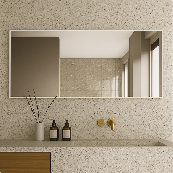 מראה מלבנית עם מסגרת אלומיניום, דגם MRQ500