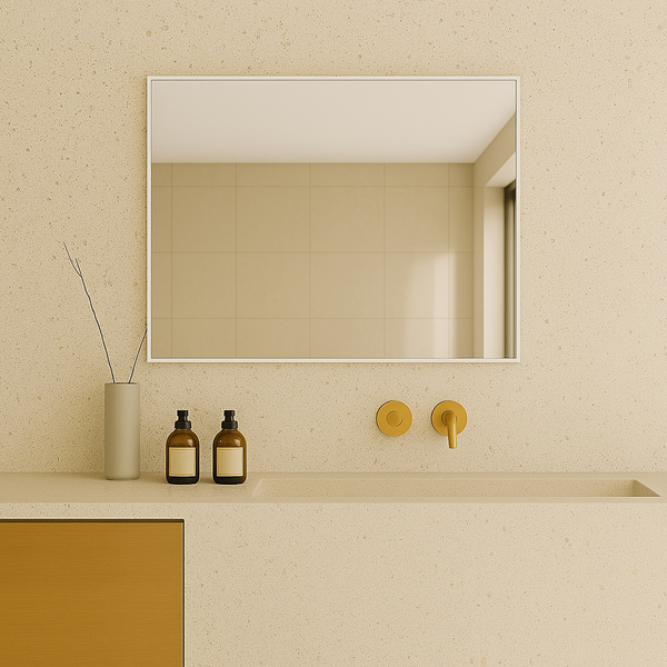 מראה מלבנית עם מסגרת אלומיניום, דגם MRQ500