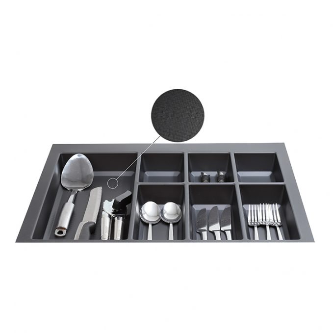 חלוקה לסכו"ם אוניברסלית למגירה, ANTI-SLIP, עם שוליים רחבים לחיתוך, דגם CLASXL524