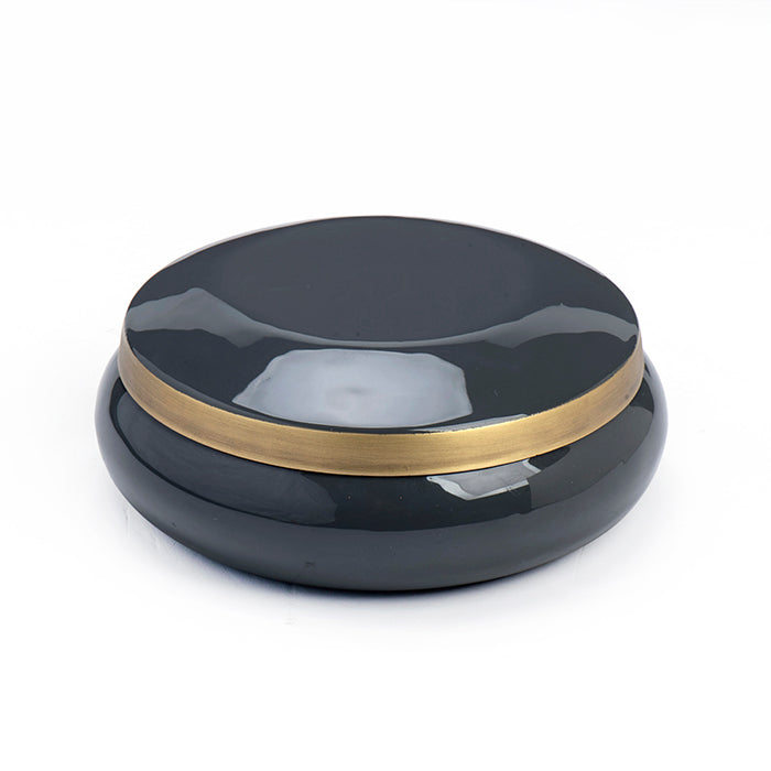 קופסה אייקון דארק גריי גולד