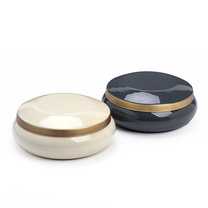 קופסה אייקון דארק גריי גולד