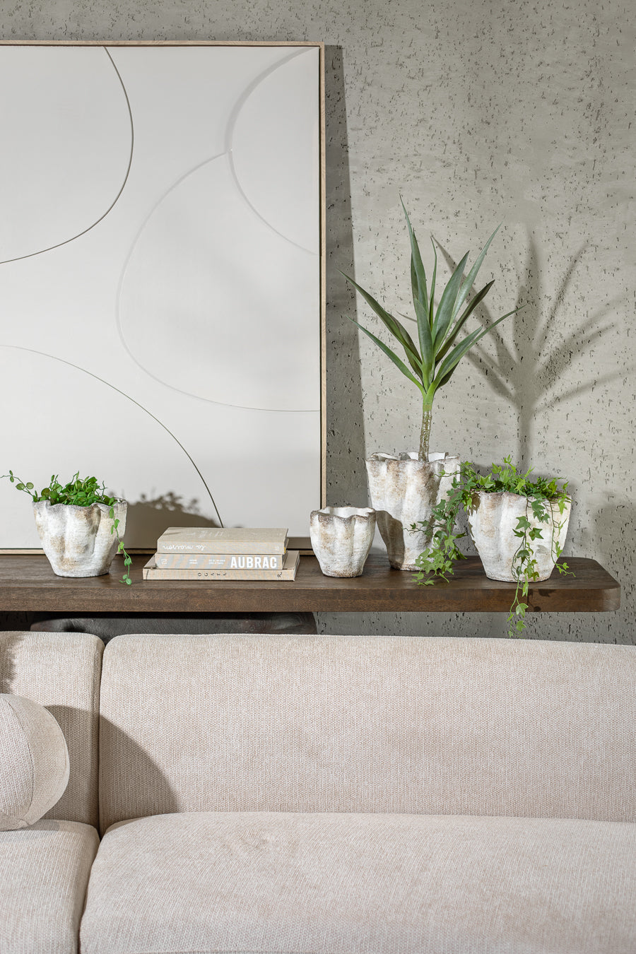 עציץ צמנט טוסקני L