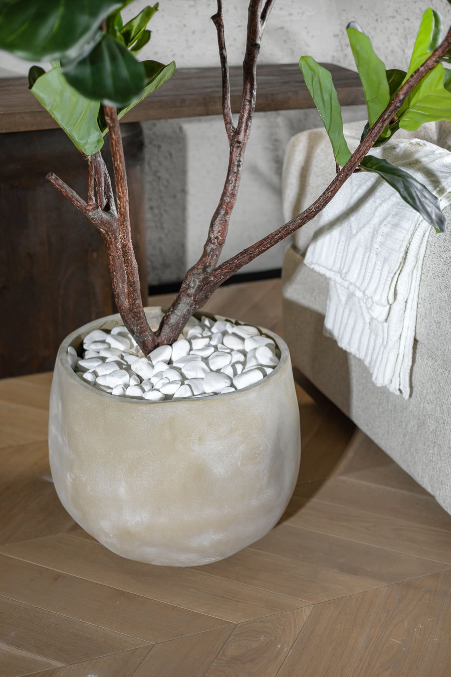 עציץ צמנטו גריי L