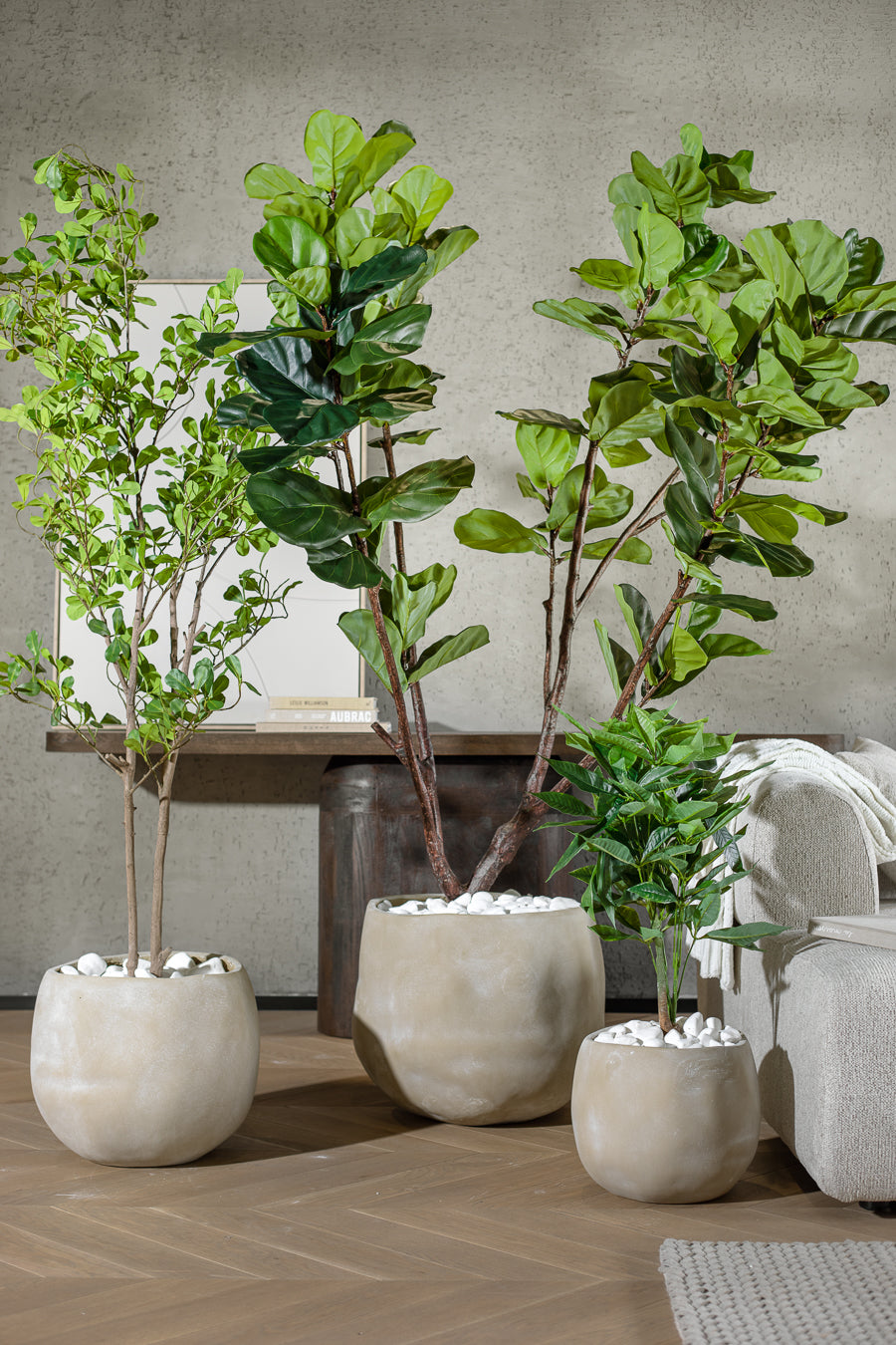 עציץ צמנטו גריי L