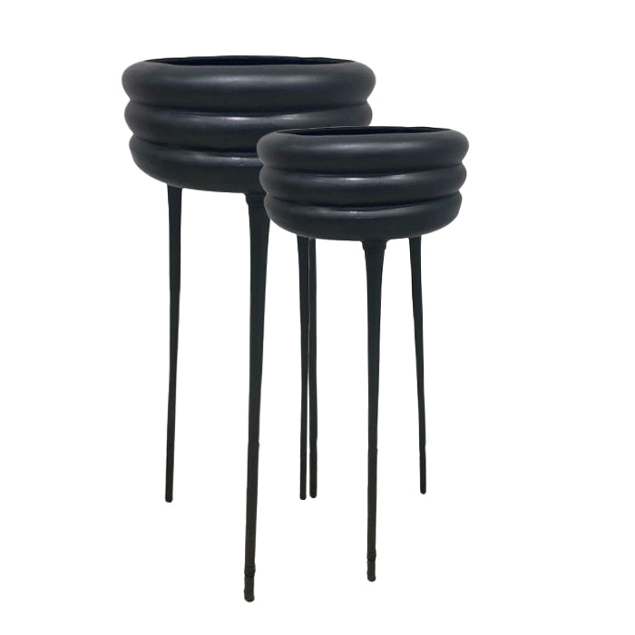 ואזה סטנד ריצפה סטרייפס בלאק L