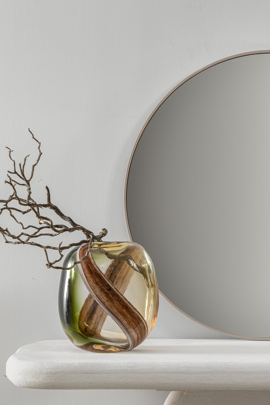 טיימלס ראונד מירור קאשמיר S