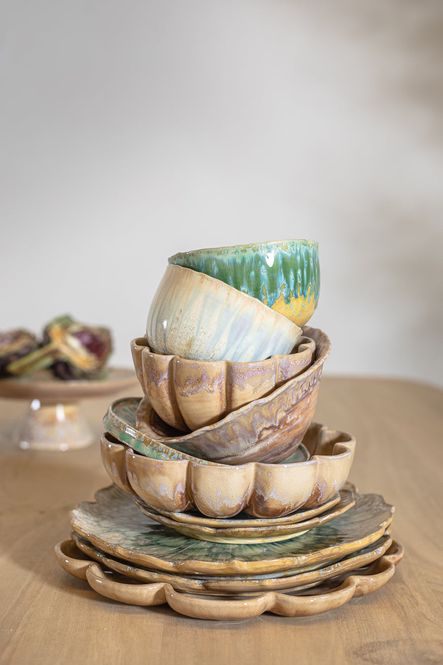 סרווינג פלייט ג'נסיס בז׳  20.5x19.5x5.5