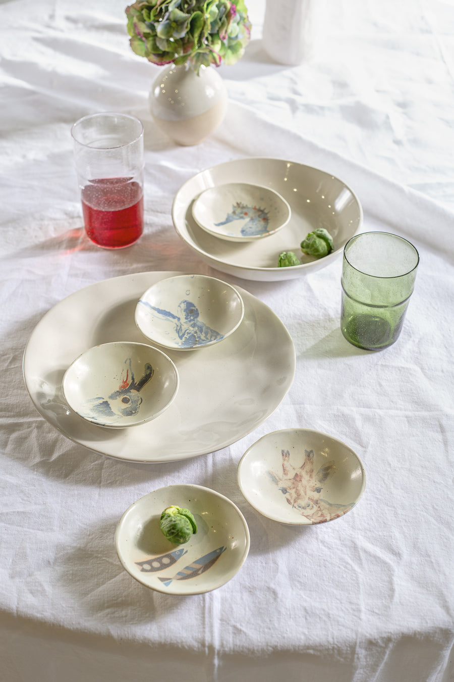 צלחת ZOO ג'ירף-שישייה