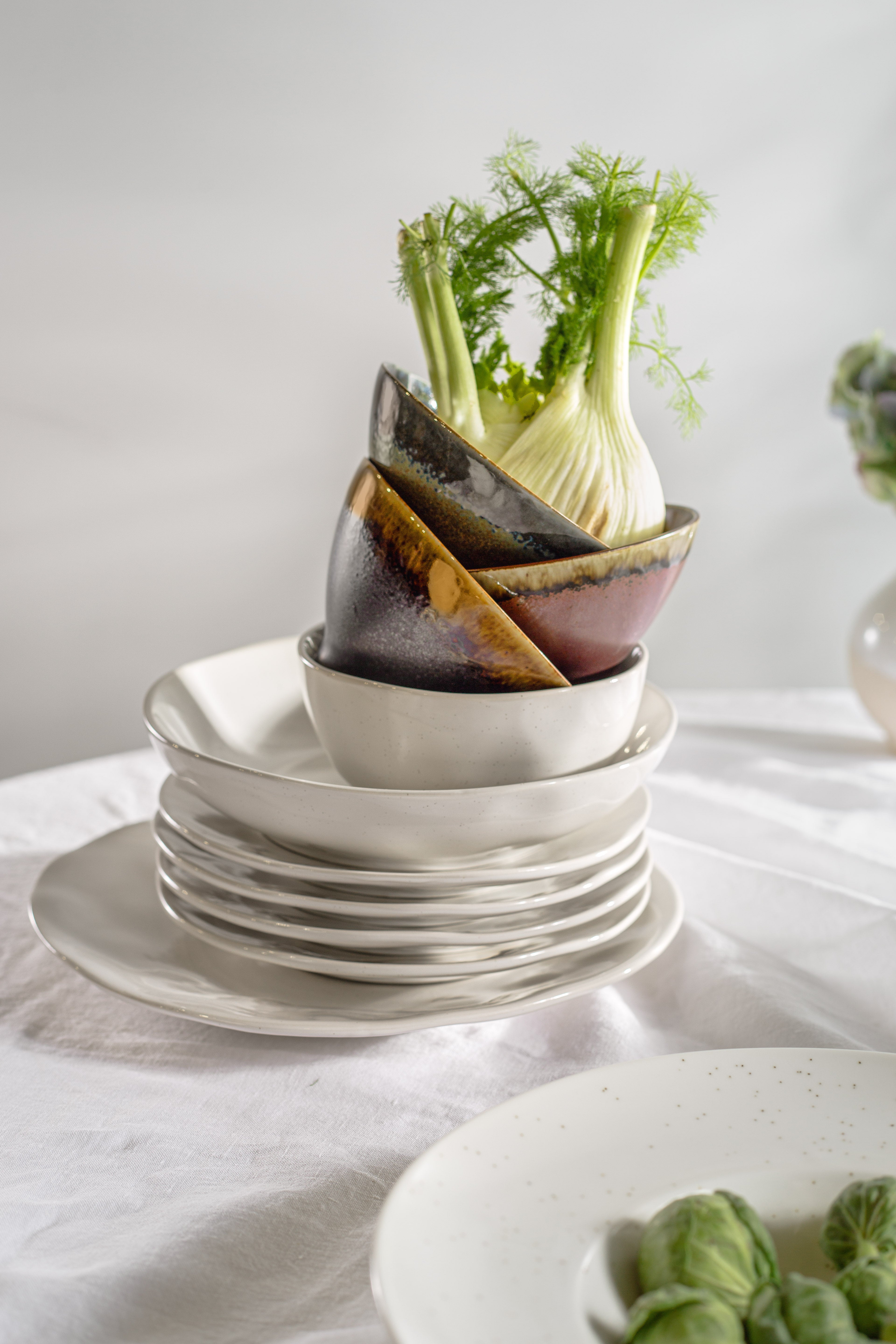 צלחת דיפ נורדיק ונילה - זוג