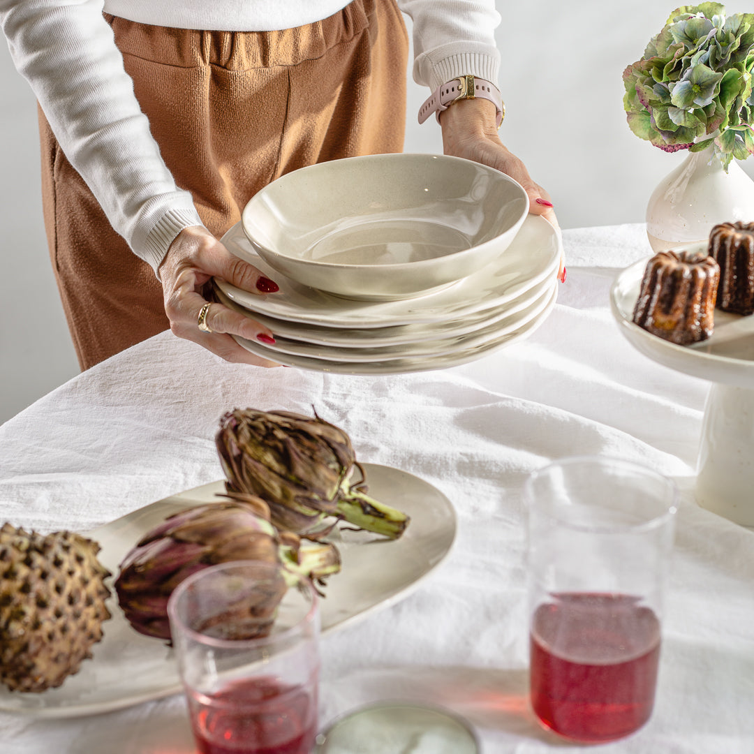 צלחת דיפ נורדיק סנד - זוג