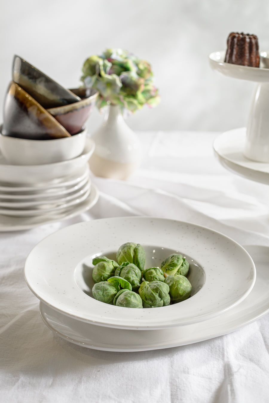 צלחות מולטי דיפ ונילה - רביעייה