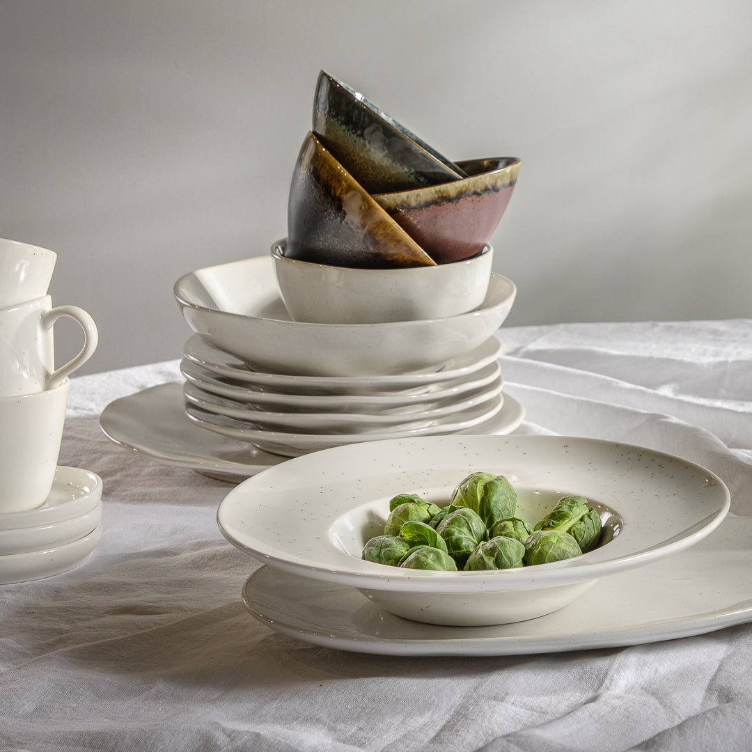 צלחות מולטי דיפ ונילה - רביעייה