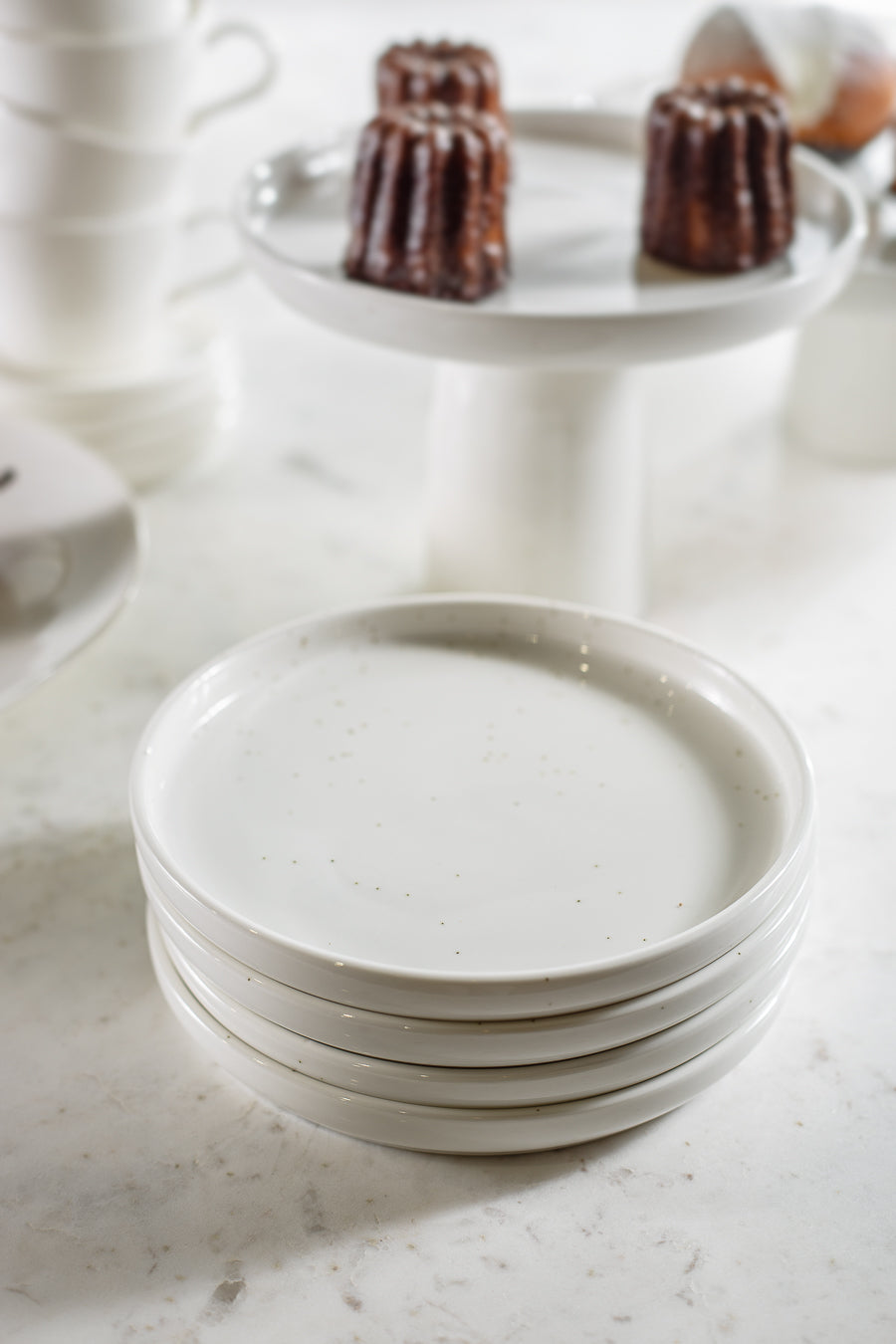 M צלחת עוגה ונילה -שמיניה